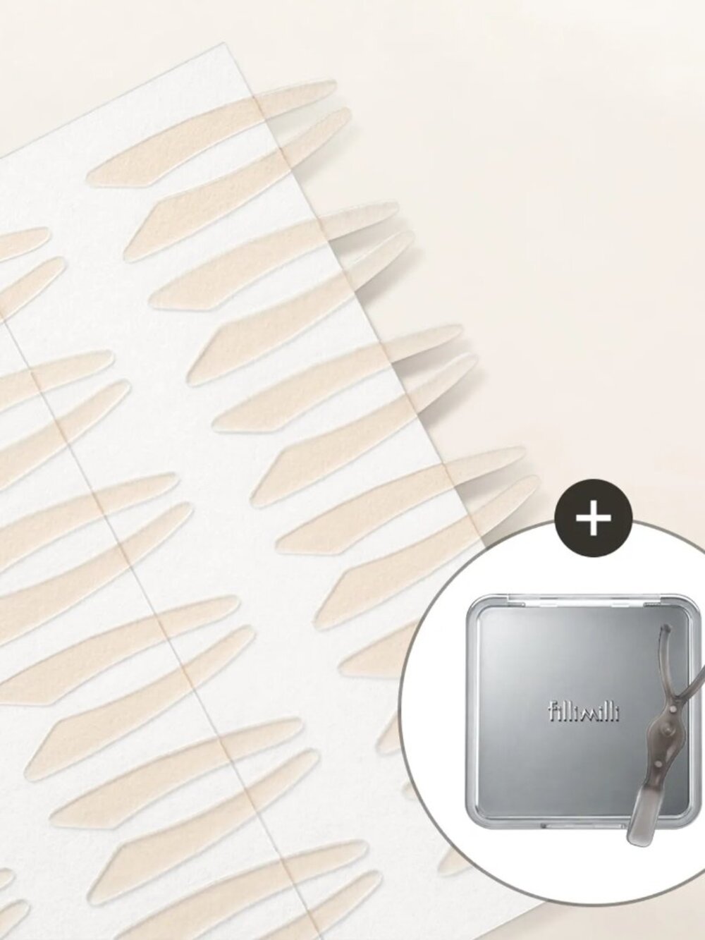 Fillimilli Double Eyelid Tape with Case 02 PARTIAL LINE (144P)